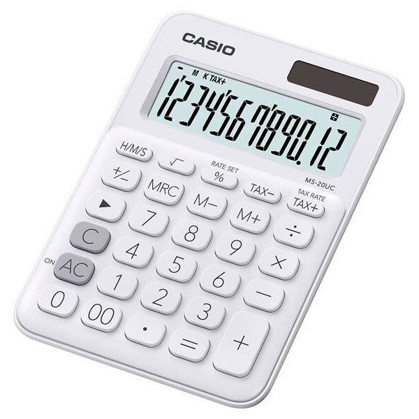 Casio MS-20UC Calculator - My Style, My Colour - White