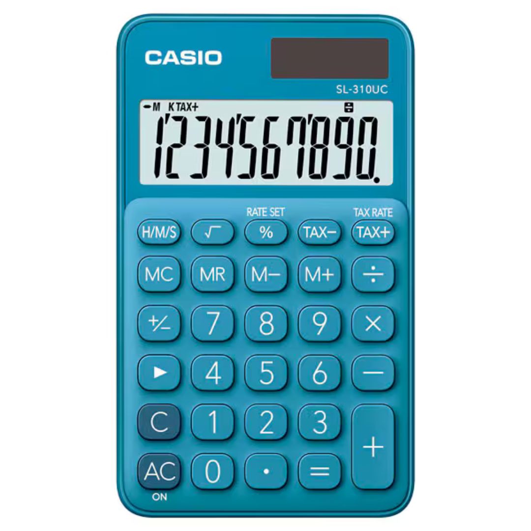 Casio SL-310UC Calculator - My Style, My Colour - Blue