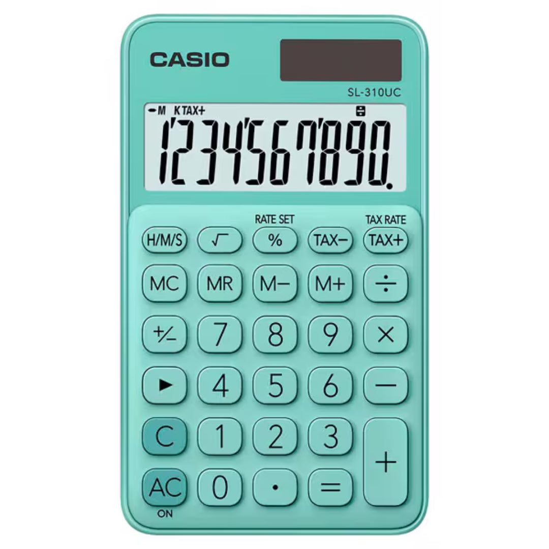 Casio SL-310UC Calculator - My Style, My Colour - Green