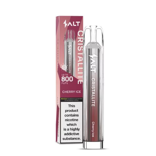 Salt Cristallite E-Cigarette Up To 800 Puffs 20mg 2ml - Cherry Ice