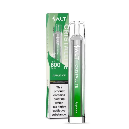 Salt Cristallite E-Cigarette Up To 800 Puffs 20mg 2ml - Apple Ice