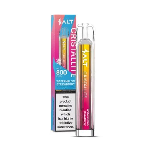 Salt Cristallite E-Cigarette Up To 800 Puffs 20mg 2ml - Watermelon Strawberry