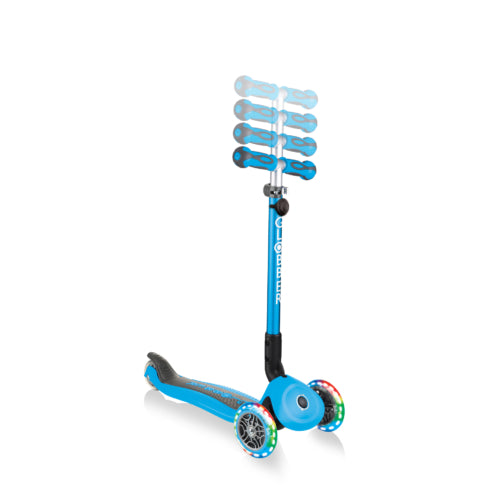 Globber Go-Up Deluxe Lights 3 In 1 Max 50kg - Sky Blue