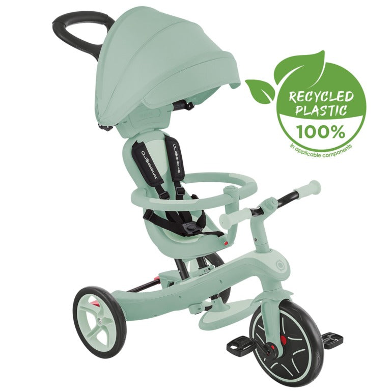 Globber Explorer Trike 4in1 Ecologic - Pistachio