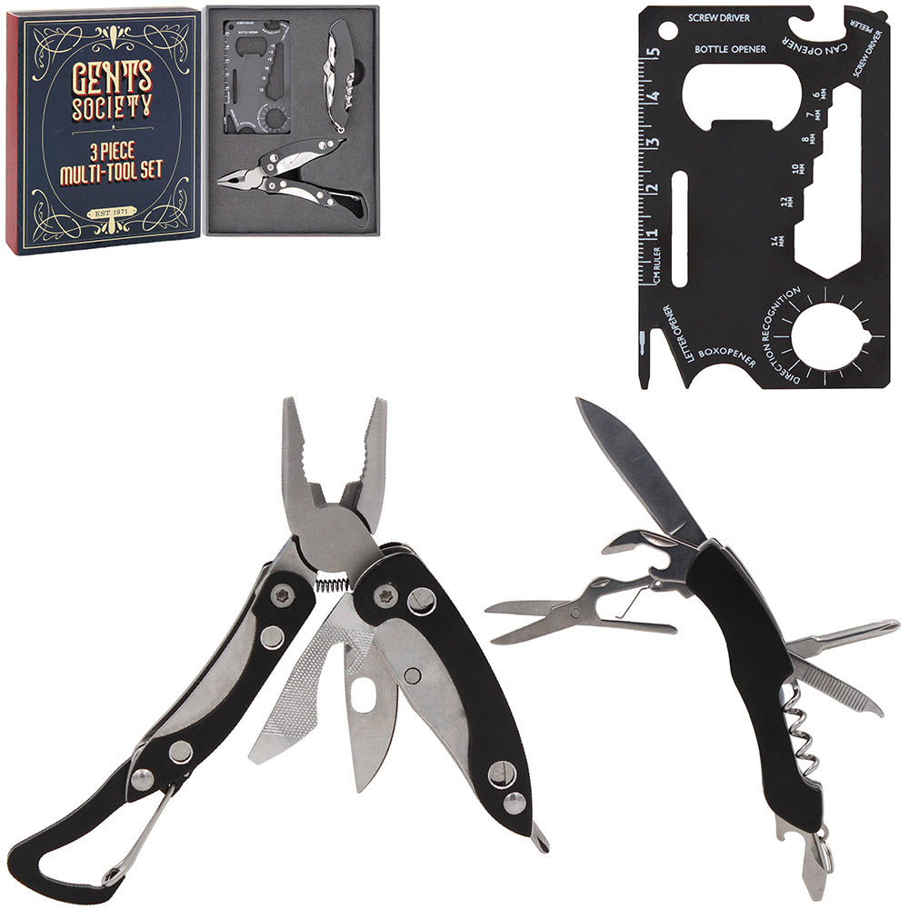L&P Gents Society - 3 Piece Multi-Tool Set
