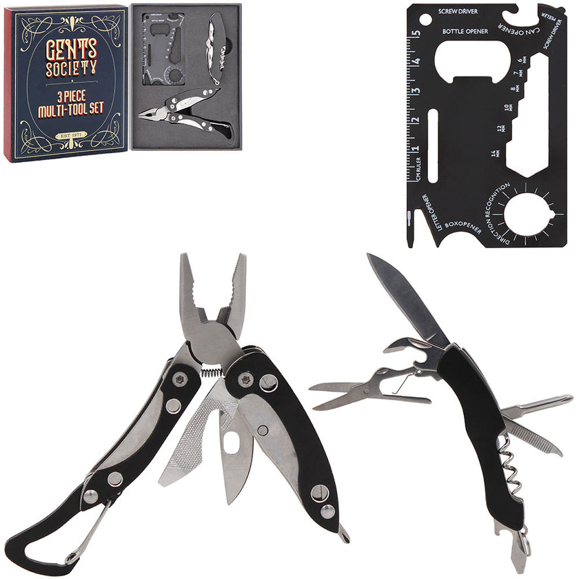 L&P Gents Society - 3 Piece Multi-Tool Set