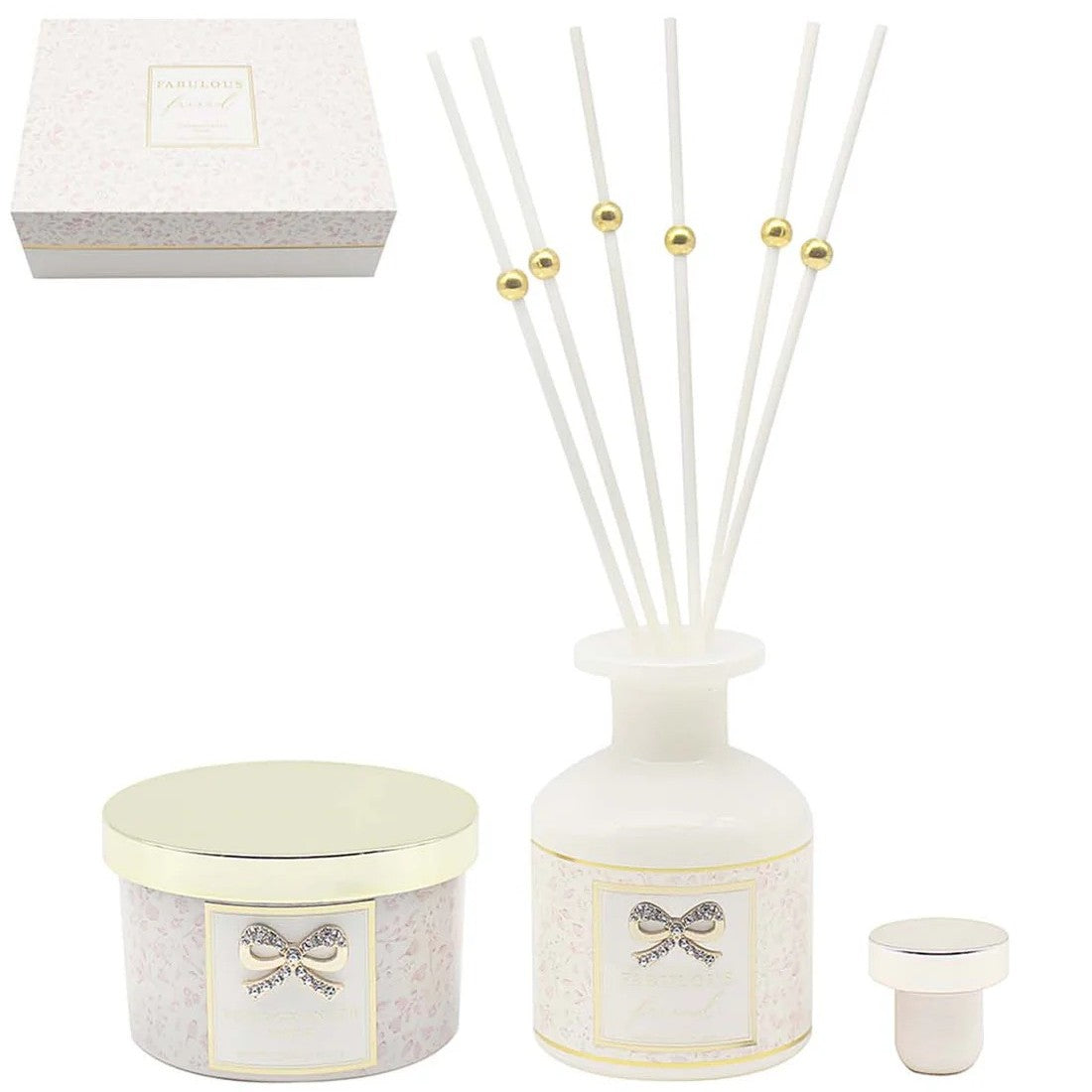 L&P Home Fragrance Set Candle & Diffuser 'Fabulous Friend' - Pomegranate Noir
