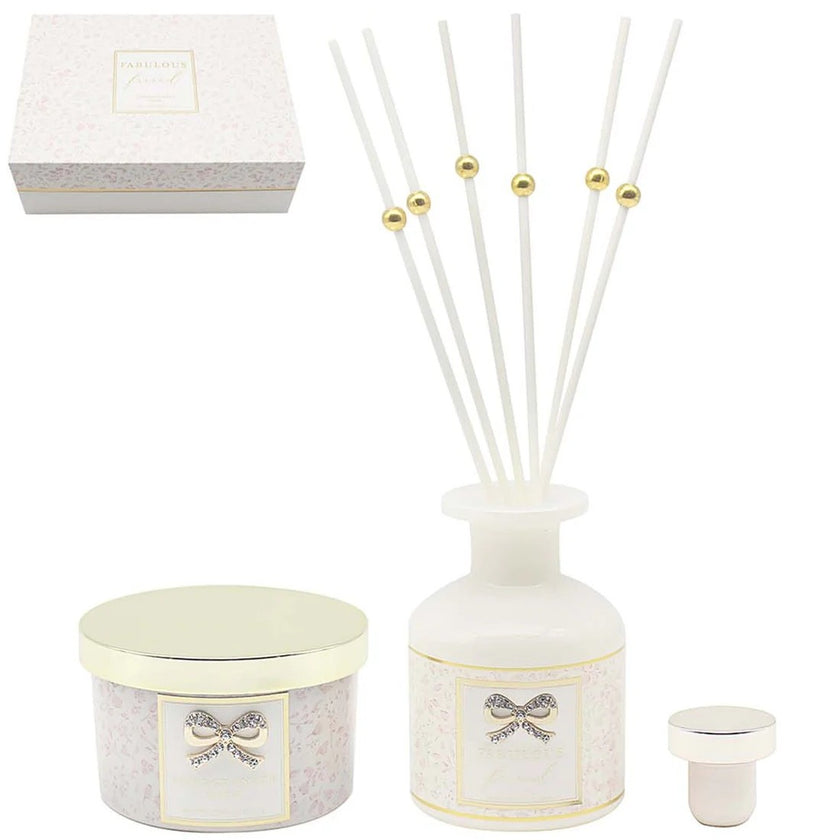 L&P Home Fragrance Set Candle & Diffuser 'Fabulous Friend' - Pomegranate Noir