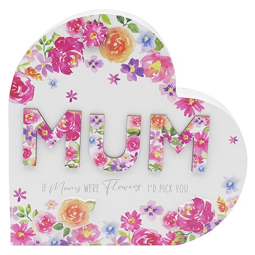 L&P Heart Plaque - Mum