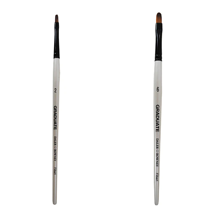 Daler Rowney Graduate - Synthetic - FILBERT - Various Sizes