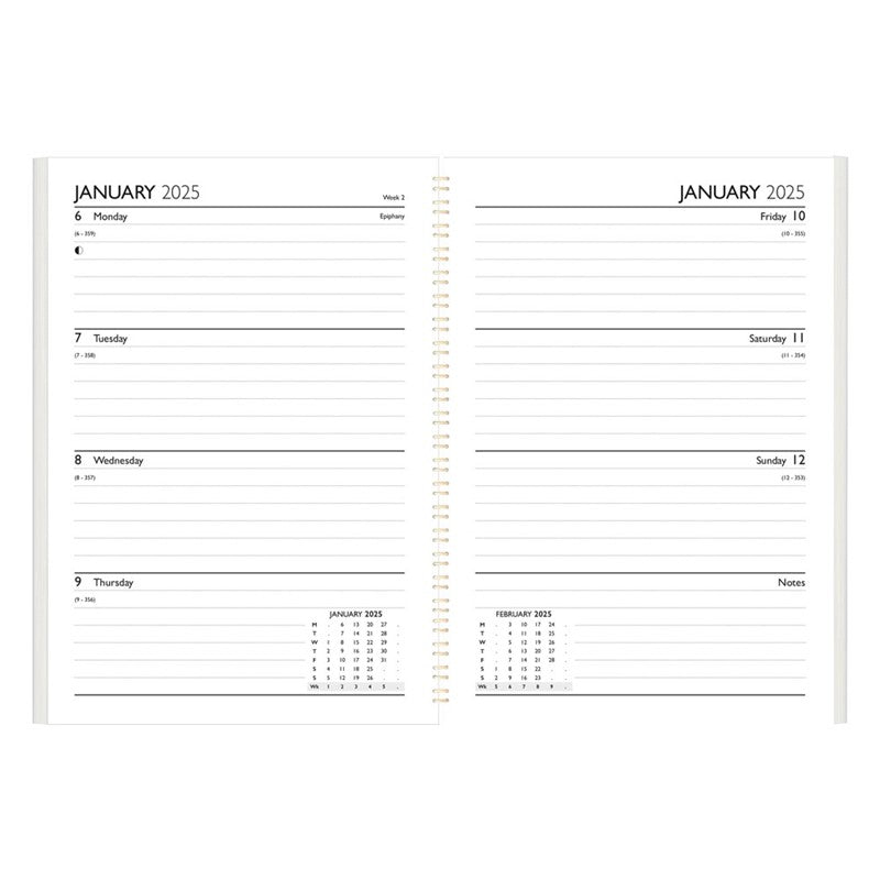 A5 Tallon Diary Week To View 2026 - Wiro x 1pc Assortment