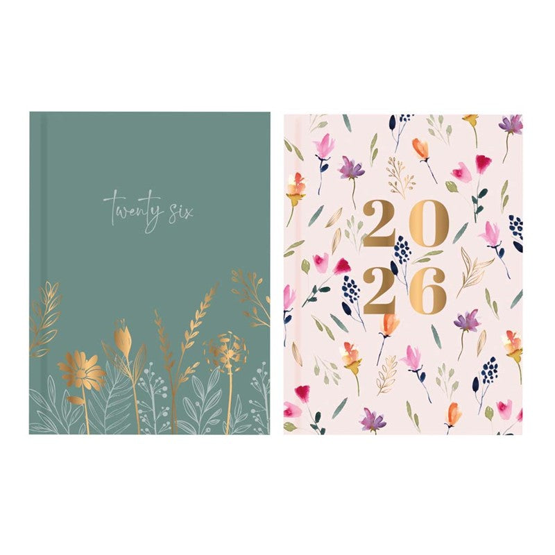 Pocket Tallon Diary Week To View 2026 - Floral x 1pc Assortment