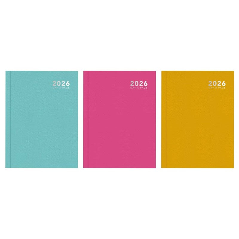 A5 Tallon Diary Day Per Page 2026 - Bright Casebound x 1pc Assortment