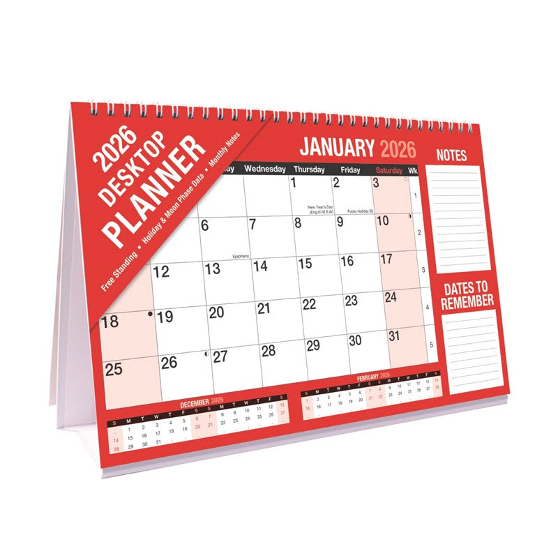 Tallon Desktop Monthly Planner 2026