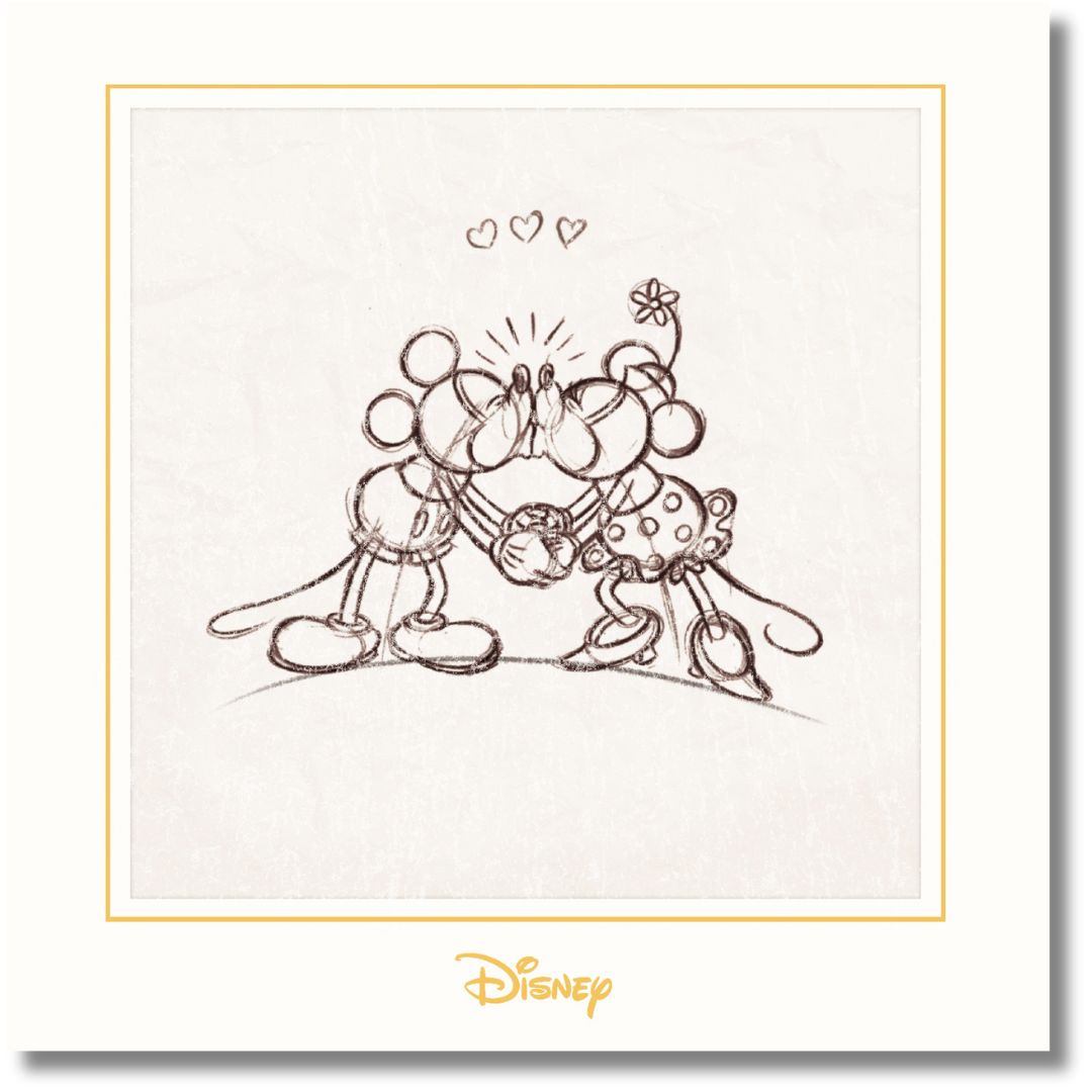 Disney Mickey & Minnie Blank - Greeting Card