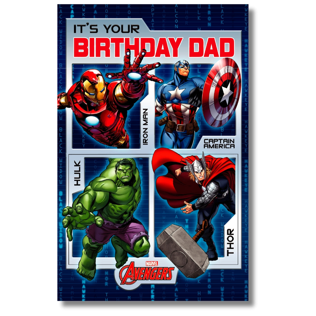 Marvel It's Your Birthday Dad - Greeting Card