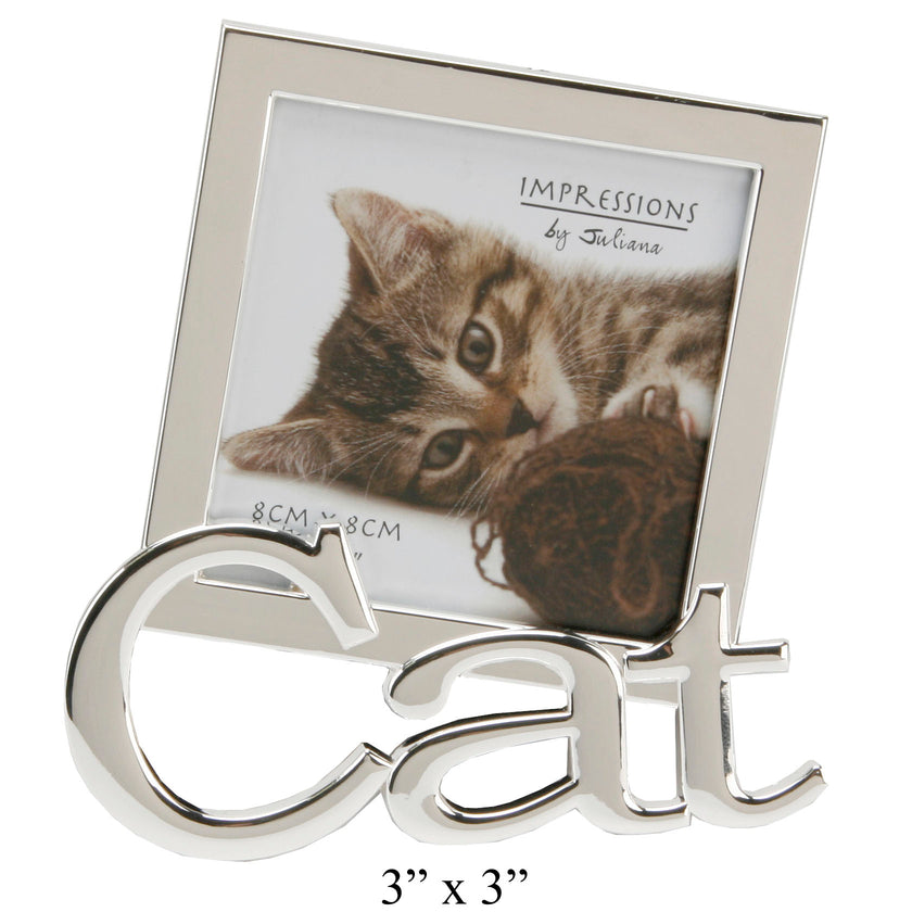 Silver Plated Frame - Cat