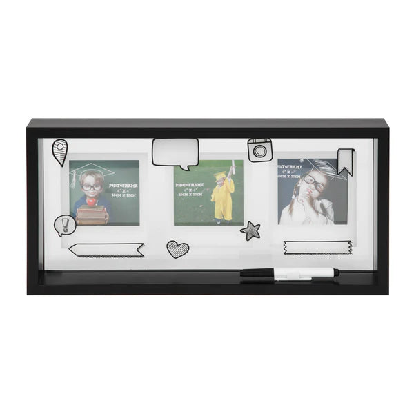 Black Triple Frame Celebrations 10 x 10cm