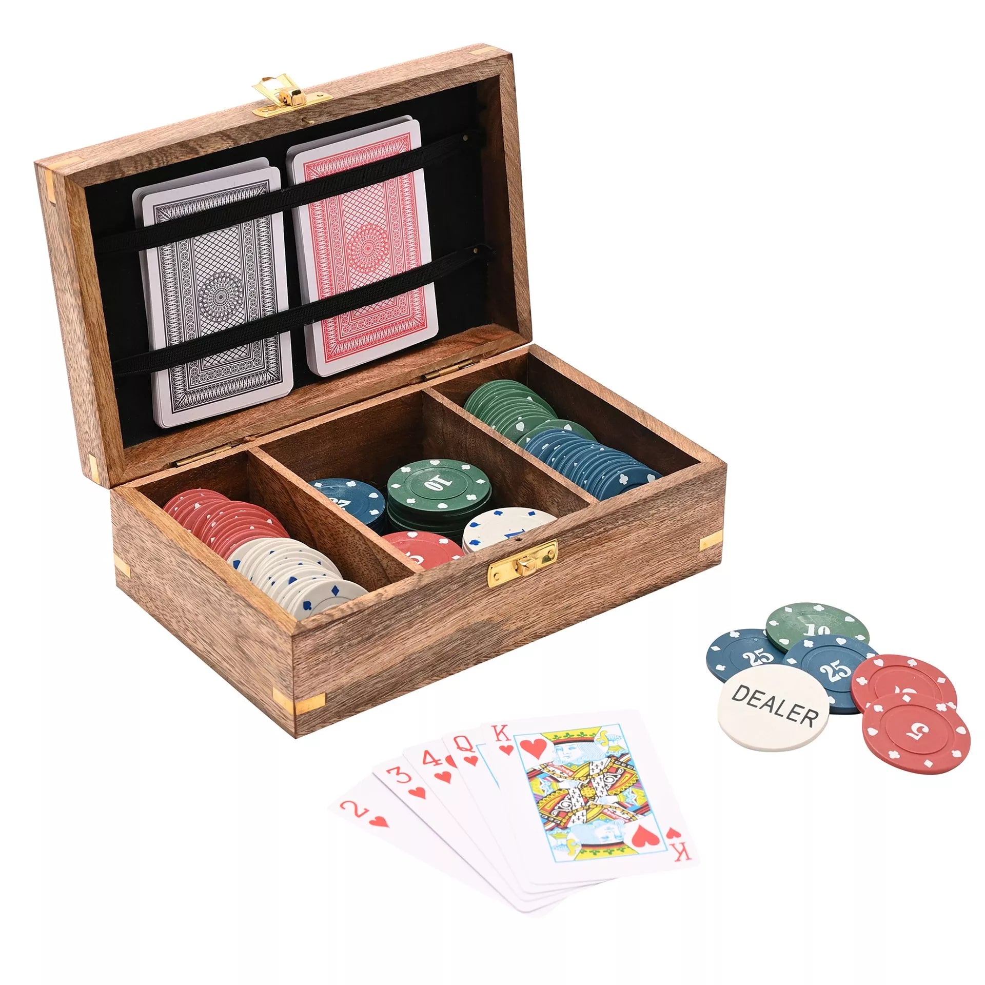 Harvey Makin Wooden Poker Set