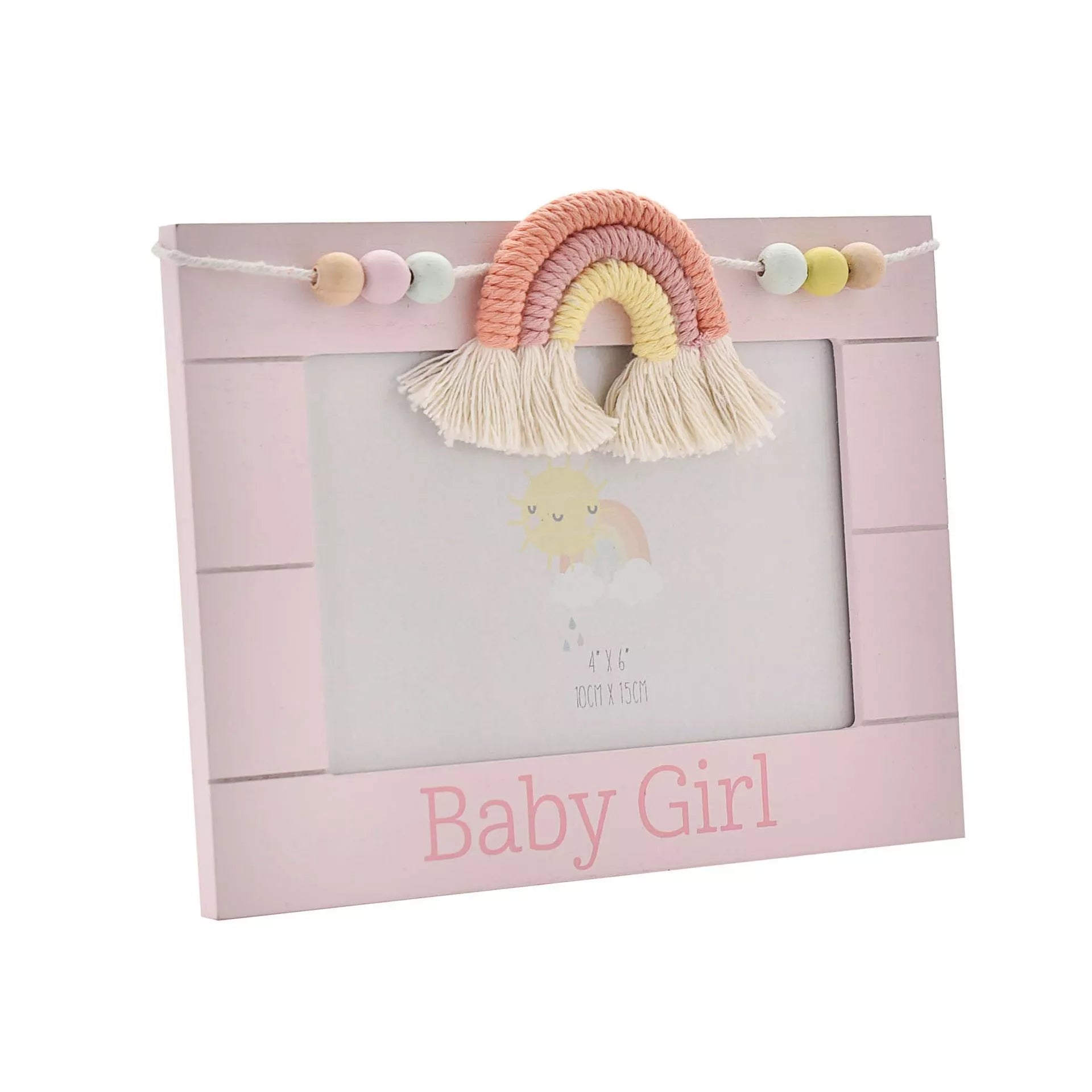 Celebrations Petit Cheri Wooden Photo Frame 10 x 15cm - Baby Girl