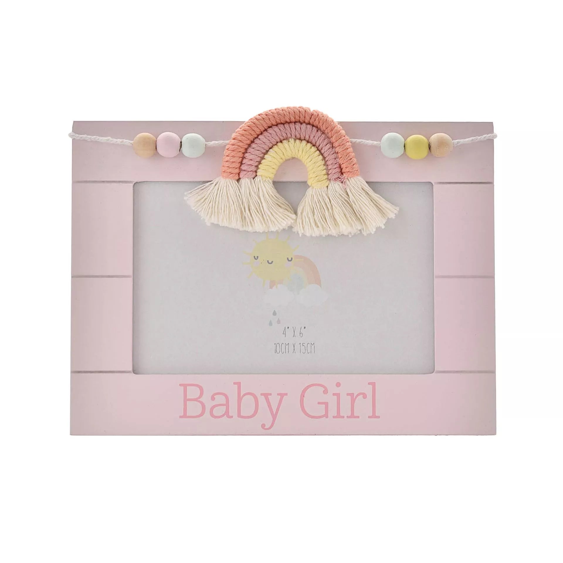 Celebrations Petit Cheri Wooden Photo Frame 10 x 15cm - Baby Girl
