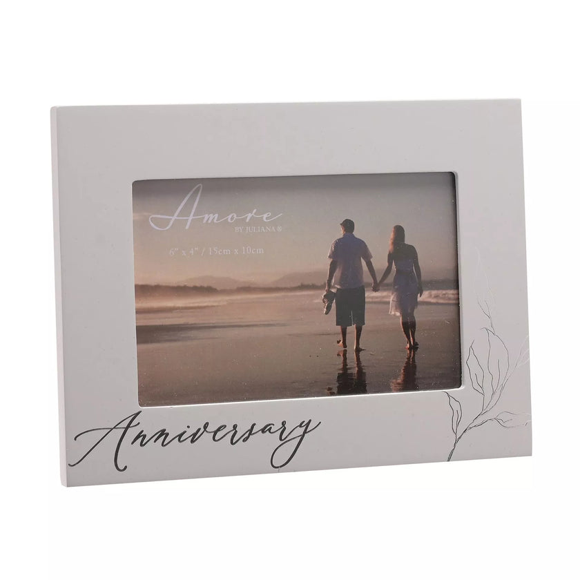 Amore Grey Photo Frame Anniversary - 10 x 15cm