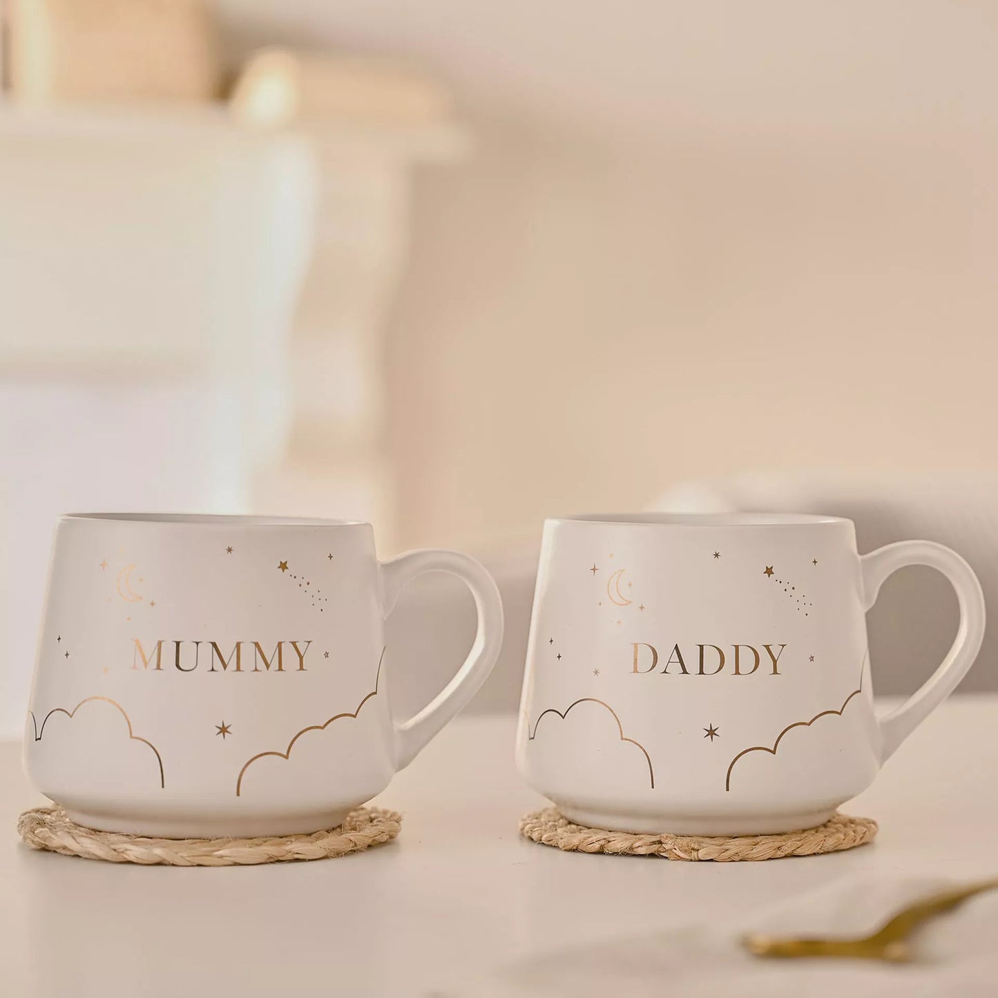 Bambino Mugs A Set Of 2pcs - New Mummy & Daddy