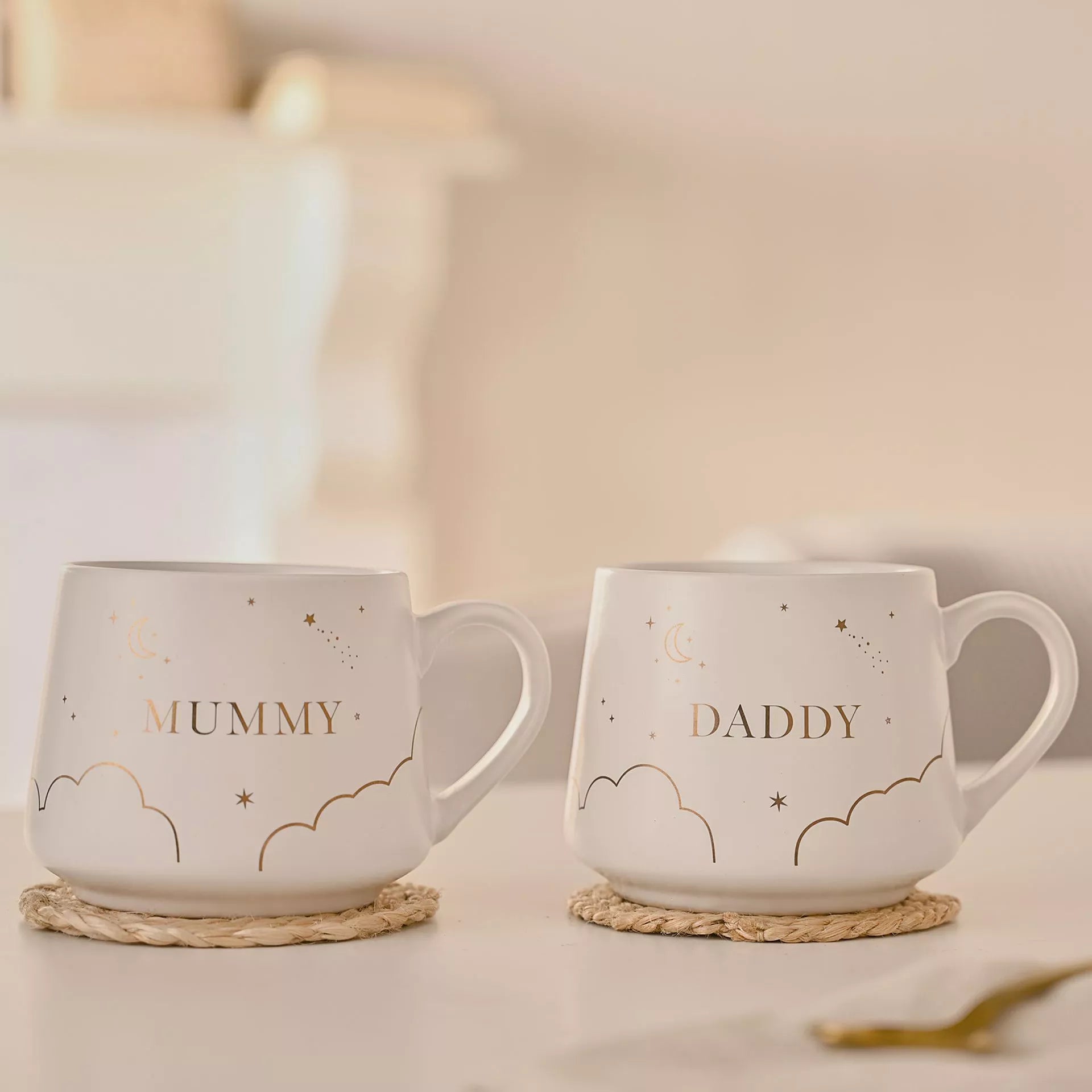 Bambino Mugs A Set Of 2pcs - New Mummy & Daddy