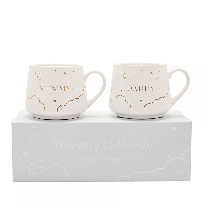 Bambino Mugs A Set Of 2pcs - New Mummy & Daddy