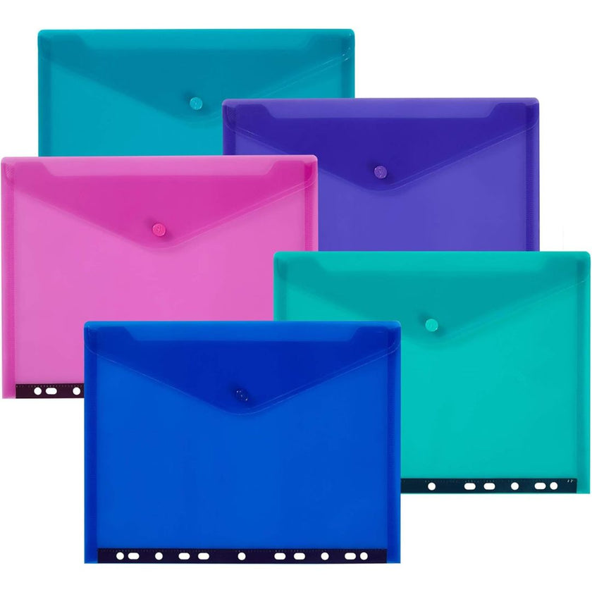 A4 Snopake Polyfile RingBinder Wallet Electra Envelope Folder x 1pc Assortment