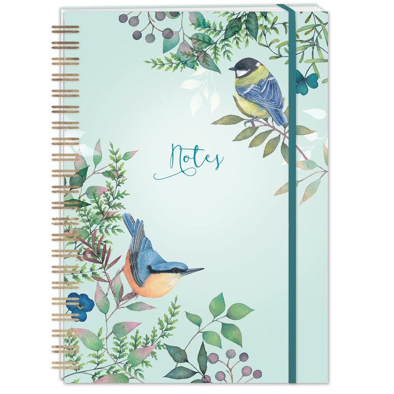 A5 Hardback Wired Notebook - Vintage Garden