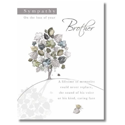 Noel Tatt Sympathy On The Loss Of Your Brother - Greeting Card