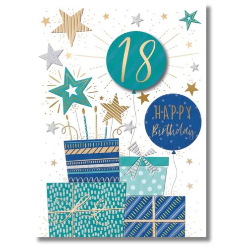 Noel Tatt 18 Happy Birthday - Greeting Card