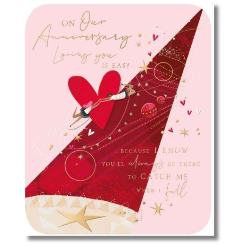 Noel Tatt On Our Anniversary Loving You Is Easy... - Greeting Card