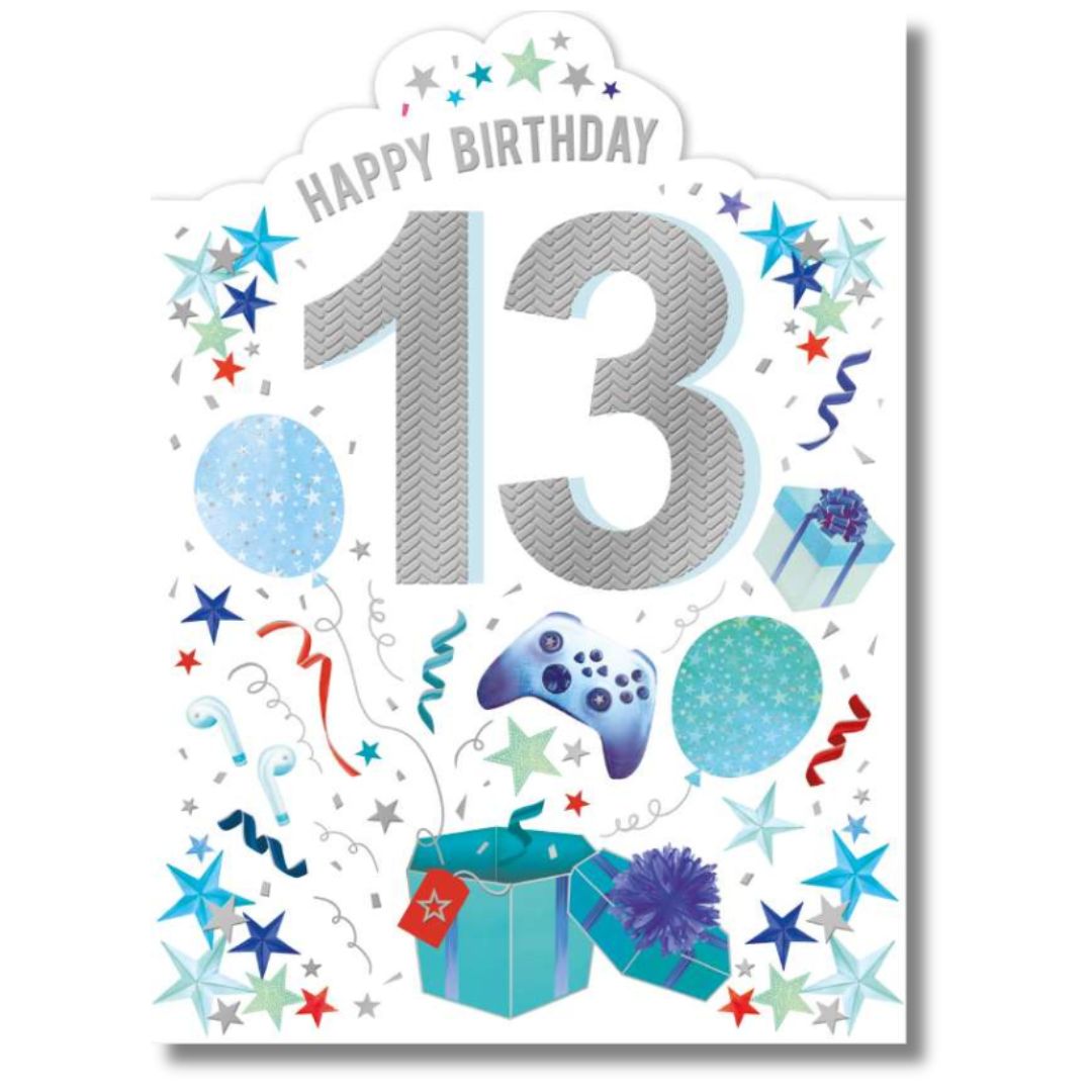 Noel Tatt Happy Birthday 13 - Greeting Card