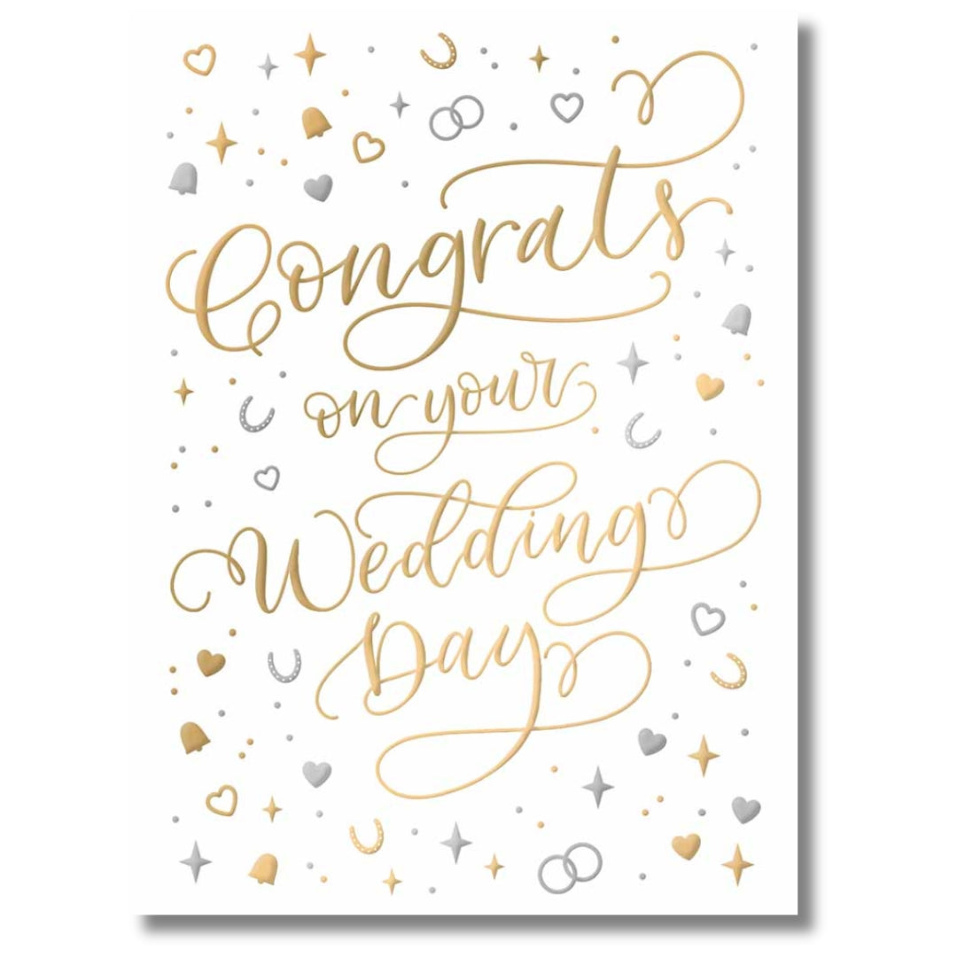 Noel Tatt Congrats On Your Wedding Day - Greeting Card