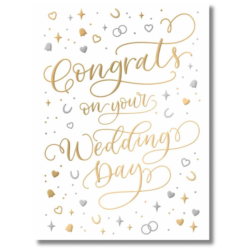 Noel Tatt Congrats On Your Wedding Day - Greeting Card