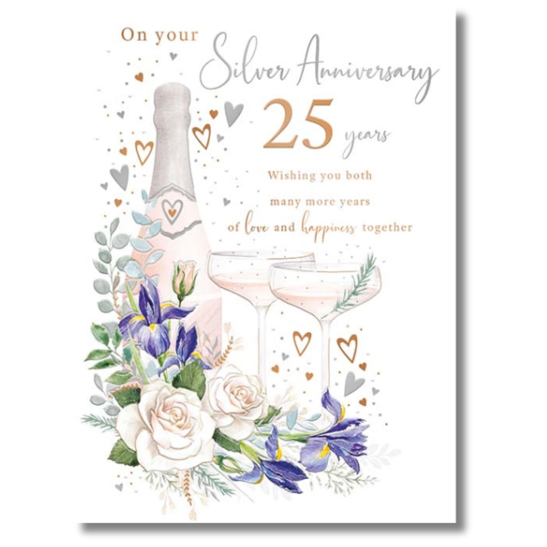 Noel Tatt On Your Silver Anniversary 25 Years - Greeting Card