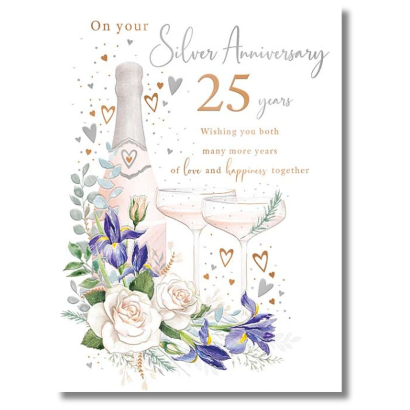 Noel Tatt On Your Silver Anniversary 25 Years - Greeting Card