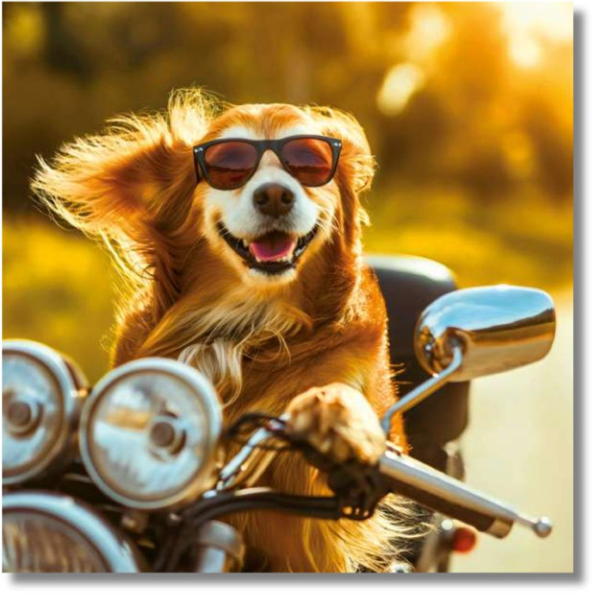 Noel Tatt Dog Blank - Greeting Card