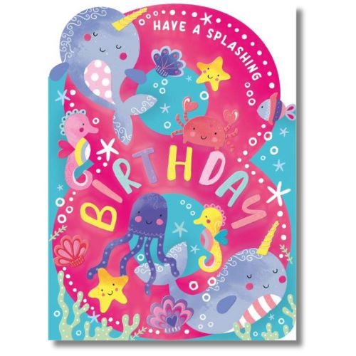 Noel Tatt Have A Splashing Birthday 8 - Greeting Card
