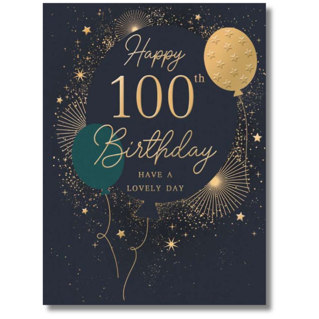 Noel Tatt Happy 100th Birthday - Greeting Card