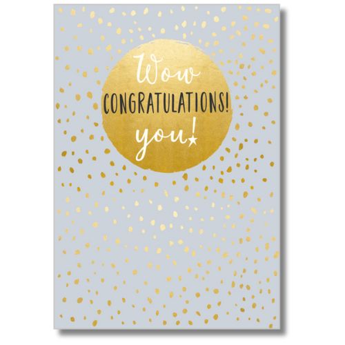 Abacus Wow Congratulations You! - Greeting Card