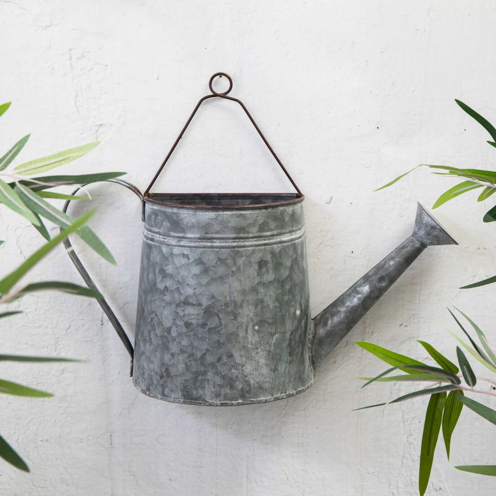 Metal Watering Can Planter Vintage 43 x 33 x 10.5cm
