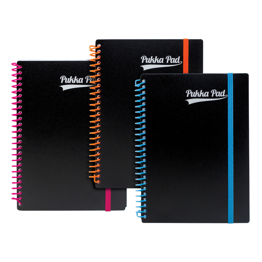 A5 Pukka Pads Polypropylene Neon Lined Notebook x 1pc Assortment
