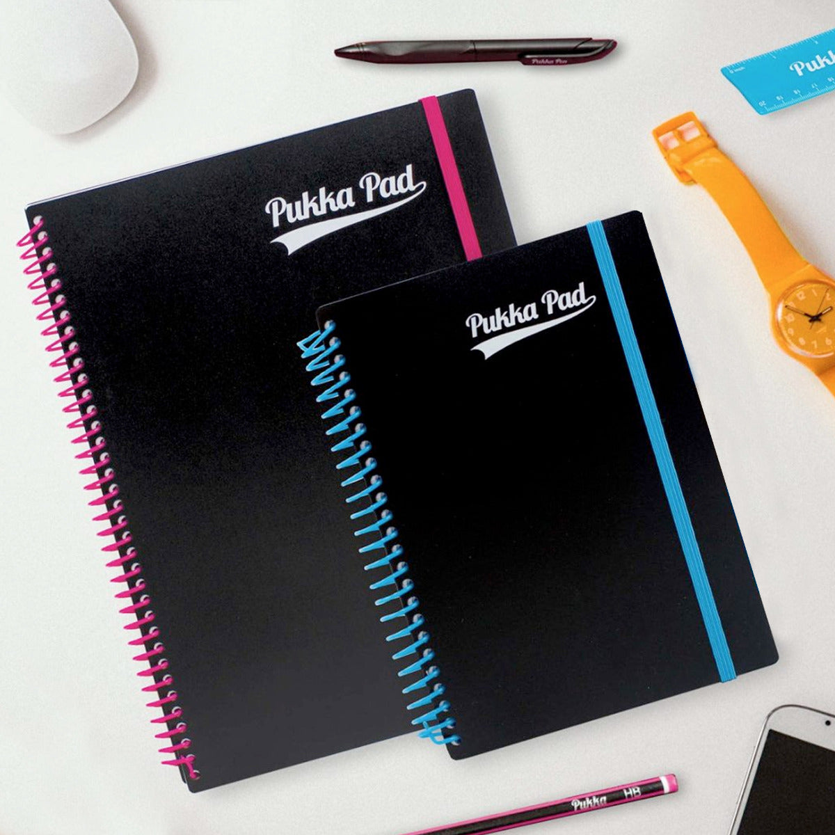 A5 Pukka Pads Polypropylene Neon Lined Notebook x 1pc Assortment