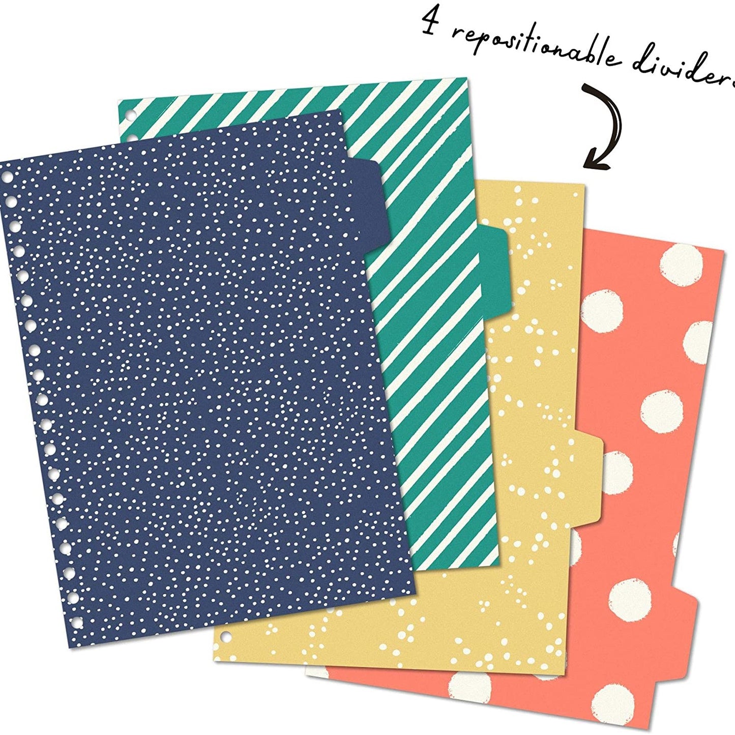 B5 Carpe Diem Project Book With Dividers Colour Wash - Colour Stripes