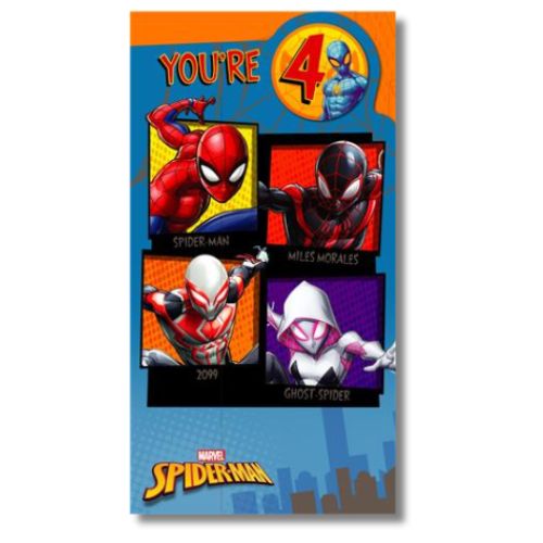 Marvel You're 4 Birthday - Greeting Card