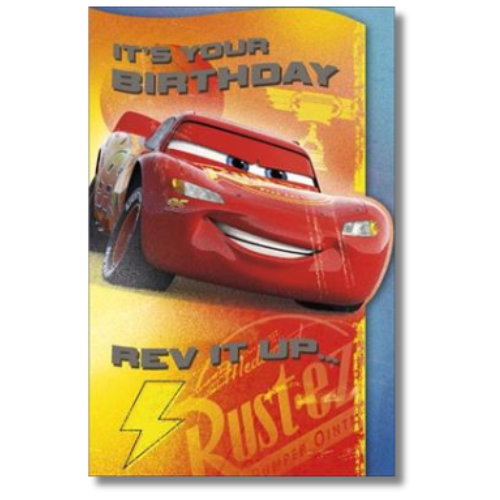 Disney It's Your Birthday Rev It Up... - Greeting Card