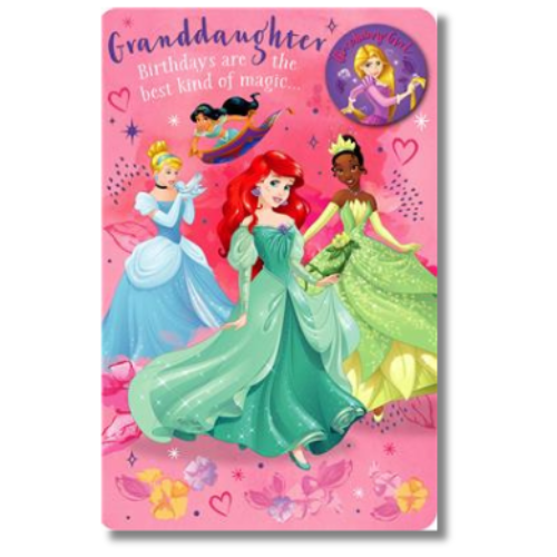 Disney Granddaughter Birthday - Greeting Card